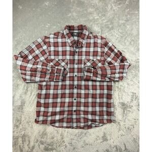 Harley Davidson Mens Genuine Motor‎ Clothes XL Red Black Plaid Long Logo
